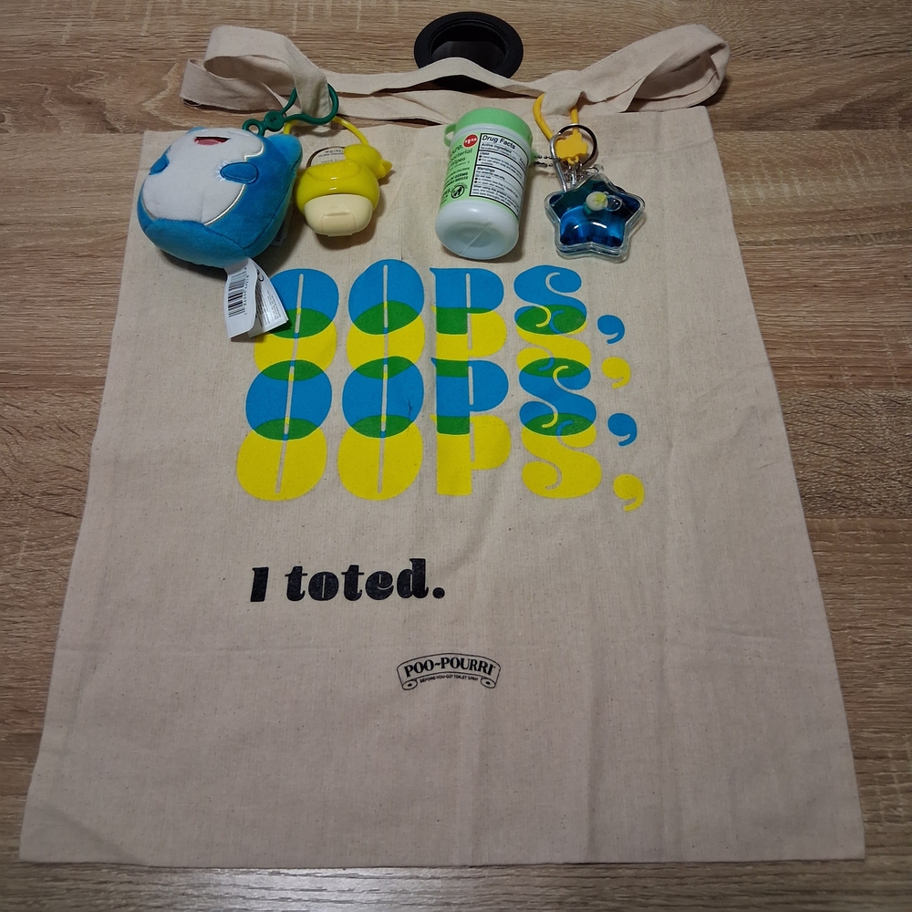 Poo-Pourri Tote Bag with Accessories